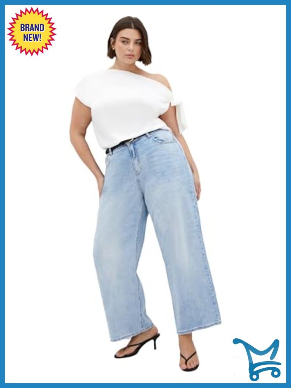 City Chic Plus Size Off-Shoulder Tie Detail Pullover Top Relaxed Fit